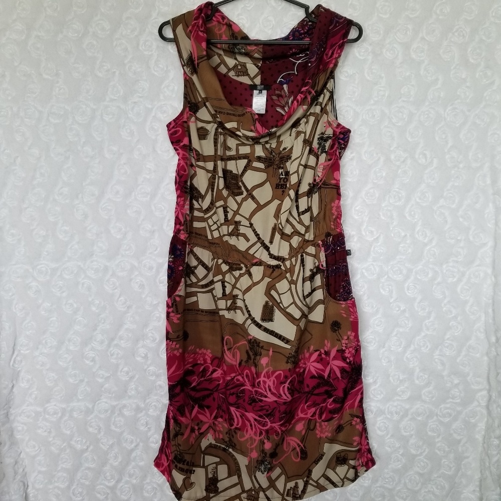 DEPT | cowl neck sleeveless dress with pockets